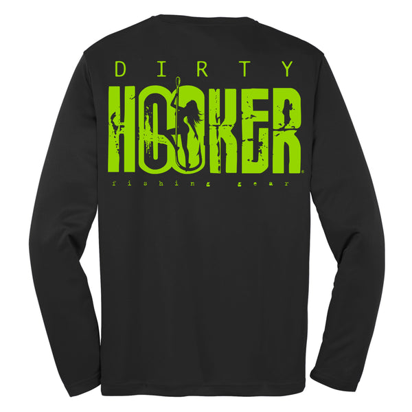 Dirty Hooker Classic Green Dry Fit – Dirty Hooker Fishing Gear