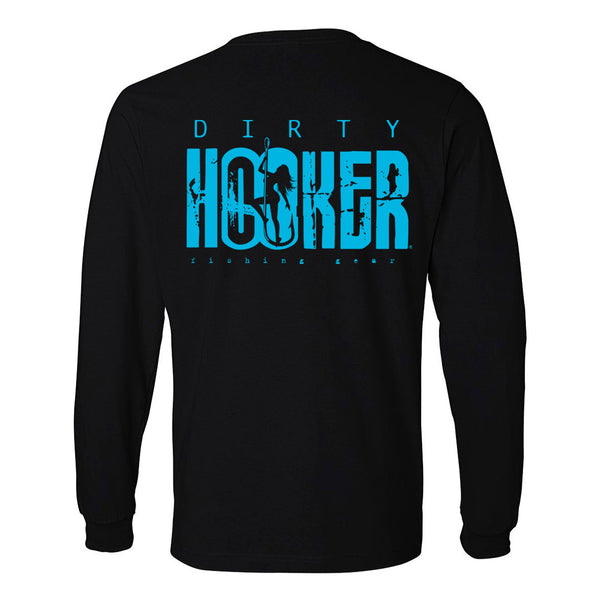 Dirty Hooker Classic Green Long Sleeve T-Shirt Long Sleeve T-Shirt / Charcoal / S