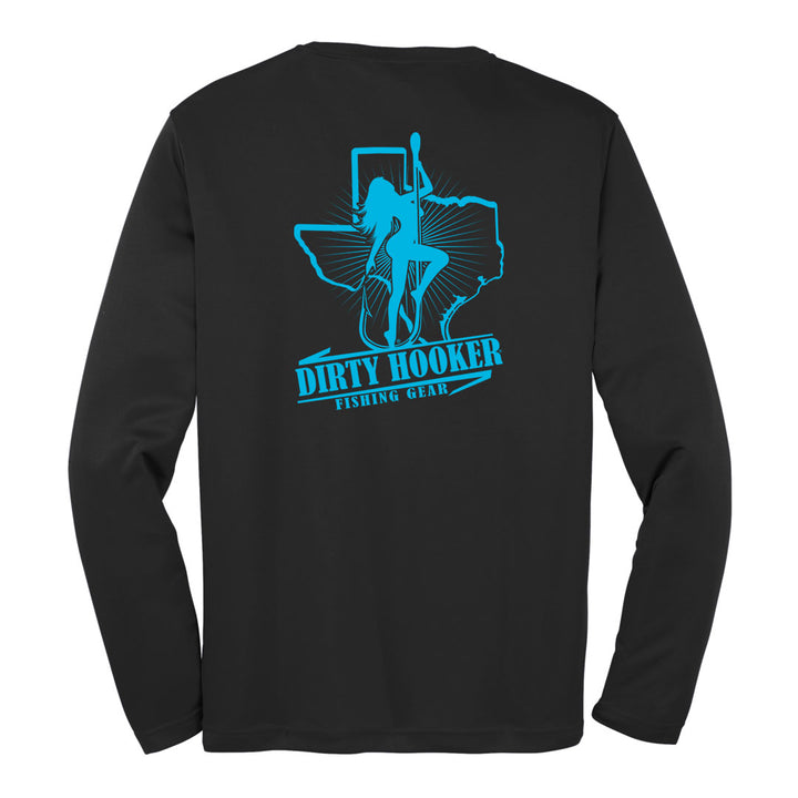 Dirty Hooker Texas Shine Light Blue- Dry Fit