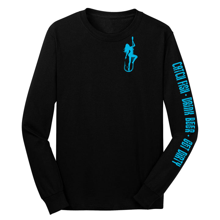 Dirty Hooker Classic Light Blue Long Sleeve T-Shirt