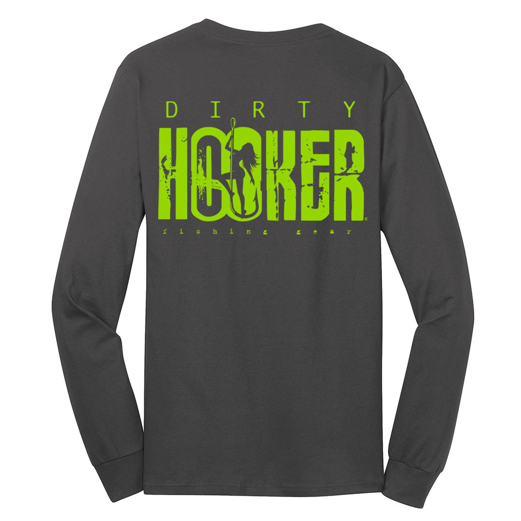 Dirty Hooker Classic Green Long Sleeve T-Shirt – Dirty Hooker Fishing Gear