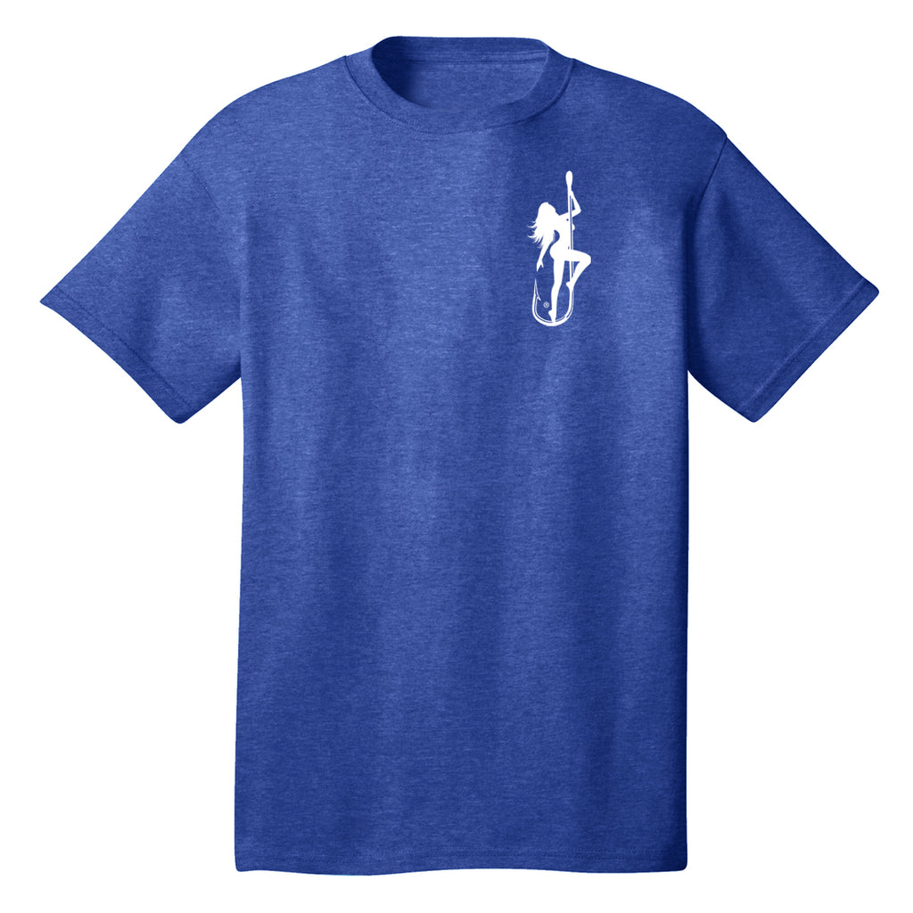 Dirty Hooker Classic White on Blue T-Shirt – Dirty Hooker Fishing Gear