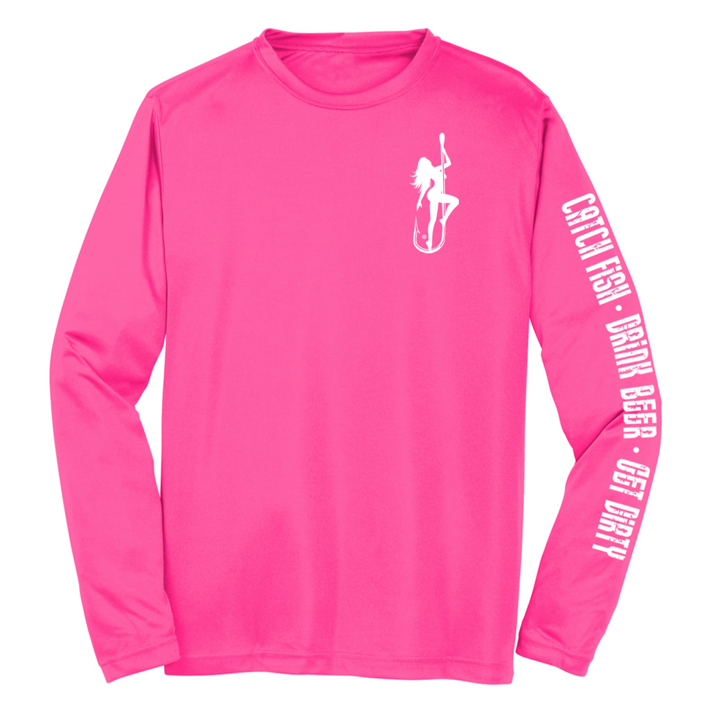 Dirty Hooker Classic White On Neon Pink Dry Fit Dry Fit / Neon Pink / XXXXL