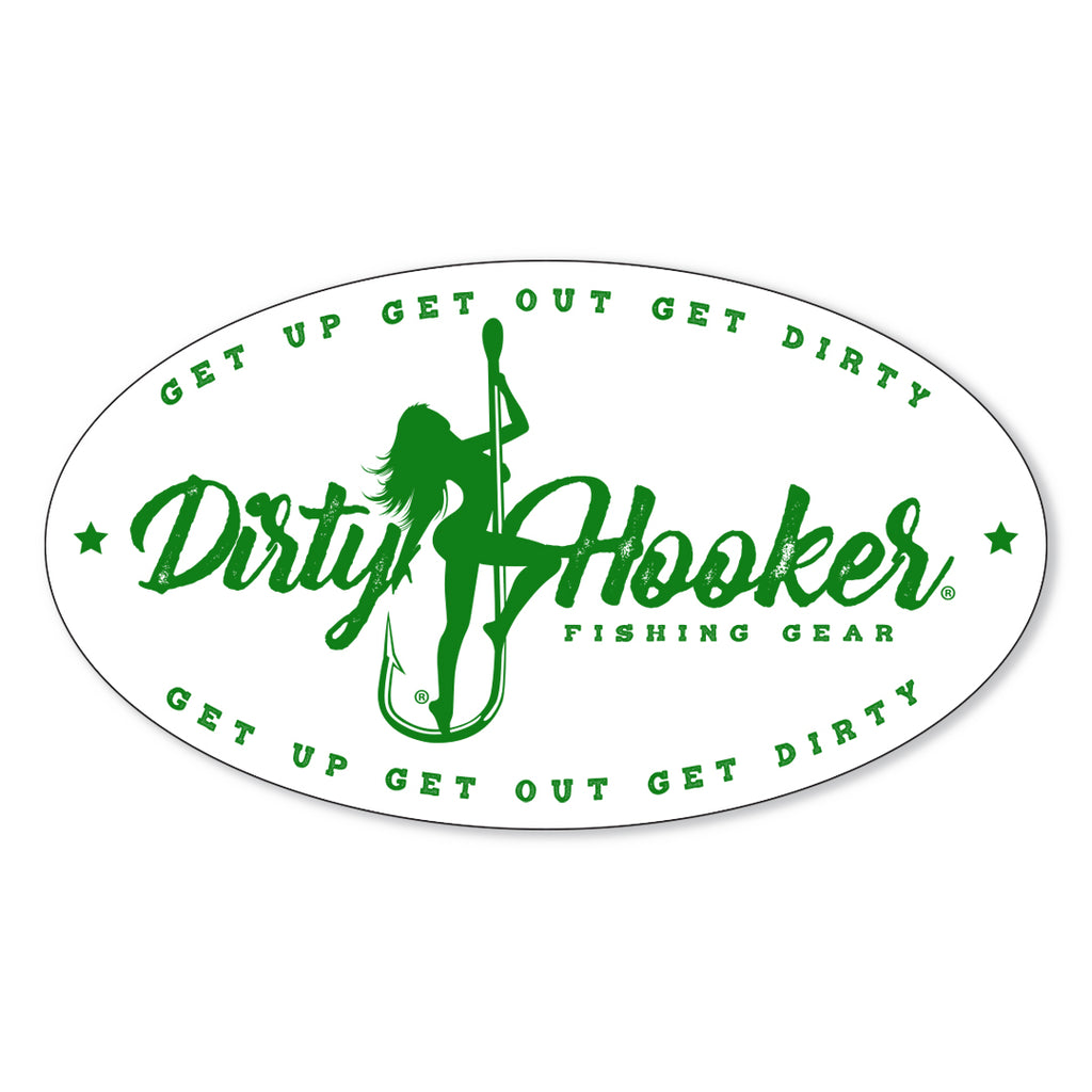 Dirty Hooker Vintage Sticker – Dirty Hooker Fishing Gear